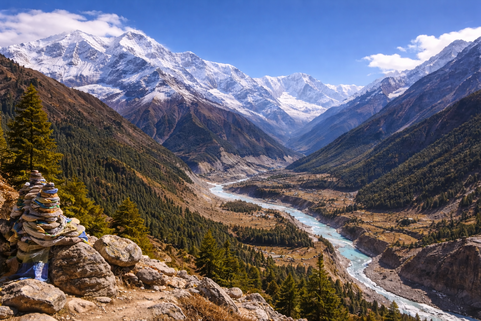 Annapurna Circuit Trek trekking route